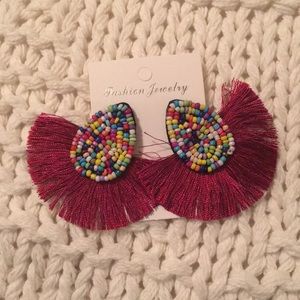NWT! Multi-Color Tassel Earrings